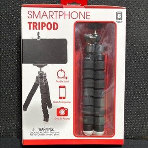 Black Flexible Smartphone Tripod